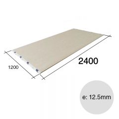 Placa yeso construccion seco estandar STD interior Novoplack 12.5mm x 1200mm x 2400mm