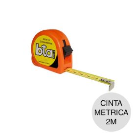 Cinta metrica metalica Fluo c/freno 12.5mm x 2m