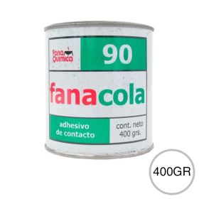 Adhesivo doble contacto liquido Fanacola 90 interior amarillo translucido lata x 400gr