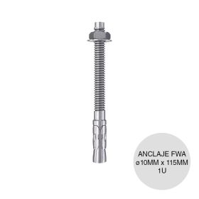 Anclaje fijacion metalica perno FWA ø10mm x 115mm