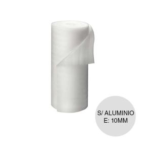 Aislante termico hidrofugo espuma polietileno Rufi sin film aluminio 10mm x 1m x 20m rollo x 20m²