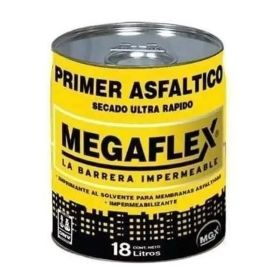 Pintura asfaltica Megaflex impermeable base solvente secado rapido lata x 18l